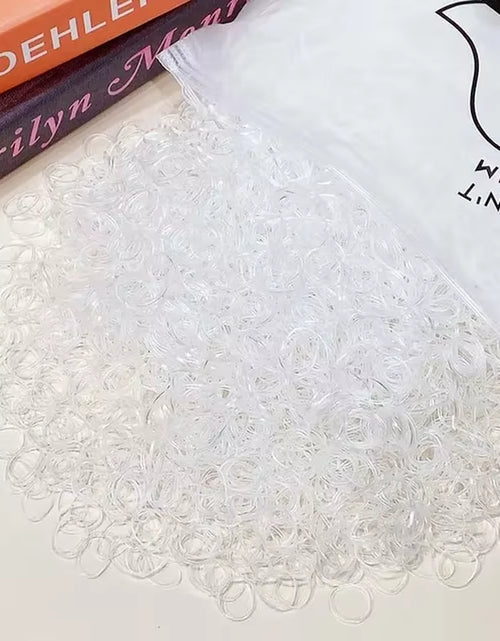 Load image into Gallery viewer, 1000Pcs/Pack Girls Colorful Small Disposable Rubber Bands Gum for Ponytail Hold Scrunchie Hair Bands Fashion Hair Accessories

