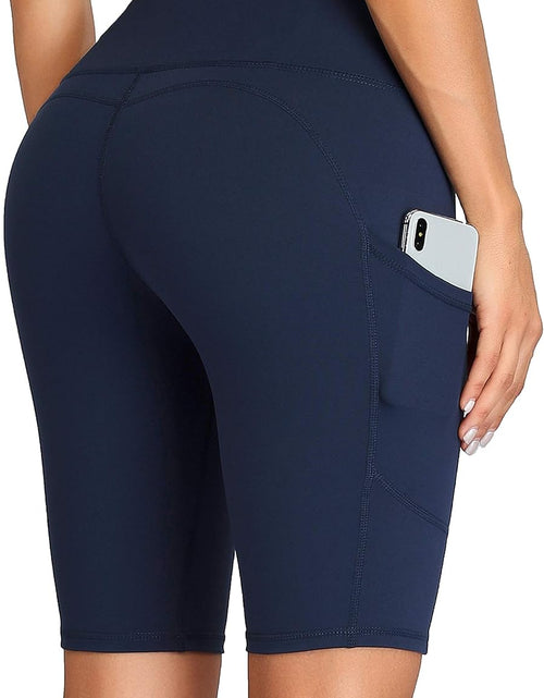 Load image into Gallery viewer, Women'S Short Yoga Side Pockets High Waist Workout Running Shorts
