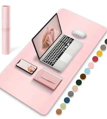 1 Pcs Large Size 60*30Mm Office Desk Protector Mat PU Leather Waterproof Mouse Pad Desktop Keyboard Desk Pad Gaming Mousepad