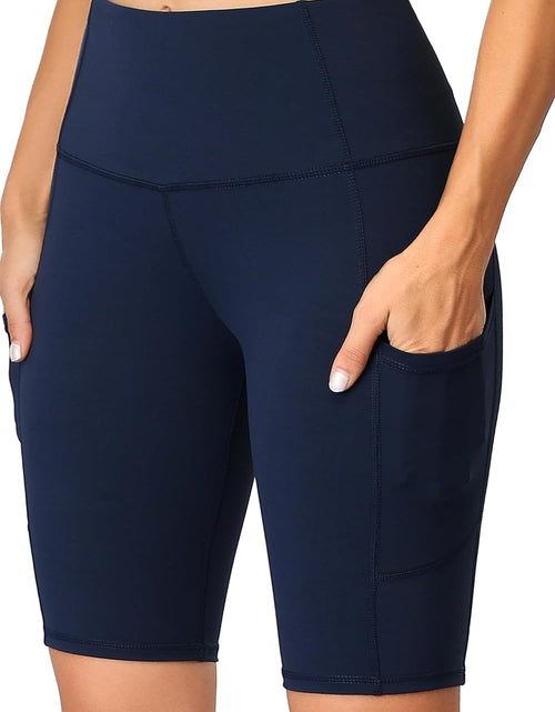 Load image into Gallery viewer, Women'S Short Yoga Side Pockets High Waist Workout Running Shorts
