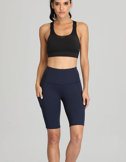 Load image into Gallery viewer, Women'S Short Yoga Side Pockets High Waist Workout Running Shorts
