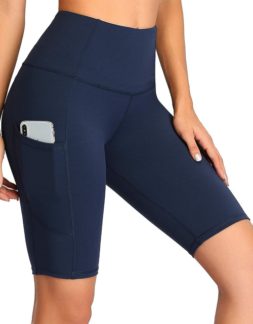 Load image into Gallery viewer, Women'S Short Yoga Side Pockets High Waist Workout Running Shorts
